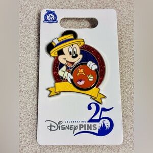 Disney Parks Mickey Mouse 25th Anniversary Pin